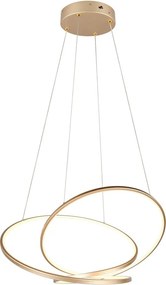 Lampadario a LED dimmerabile in oro Darvin - Trio