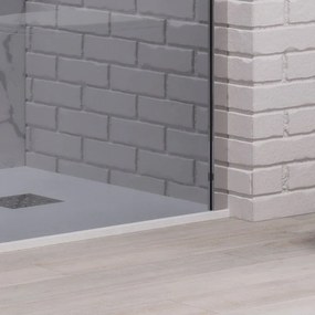 Doccia walkin 140 cm vetro fume profilo cromato | KW1000FC - KAMALU