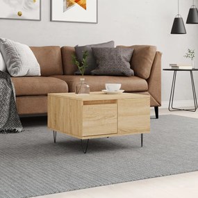 Tavolino Salotto Rovere Sonoma 55x55x36,5 Cm Legno Multistrato /