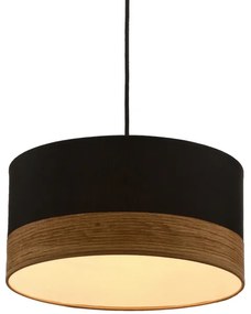 Lampadario a sospensione con filo PORTO 1xE27/60W/230V nero/marrone