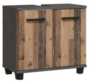 Mobile da bagno VENOM antracite/marrone