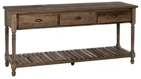 Console Marrone Legno di abete Legno MDF 184,5 x 50 x 86,8 cm