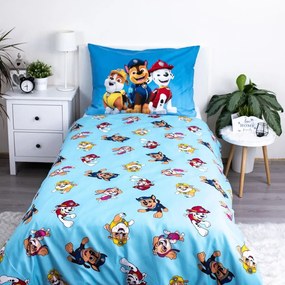 Biancheria da letto singola per bambini in microfibra 140x200 cm Paw Patrol - Jerry Fabrics