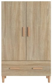 Credenza rovere sonoma 70x31x115 cm in legno multistrato