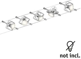 Paulmann 94133 - SET 5xGU5,3/10W Faretto MAC 230V cromo