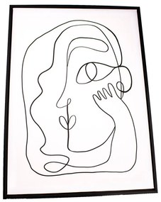 Quadro murale in cornice Silhouette, 45 x 60 cm - Dakls