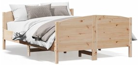 Giroletto Senza Materasso 160x200 Cm İn Legno Massello Di Pino /