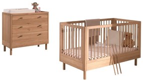 Set di mobili per bambini in rovere massiccio 2 pz Forrest – Vipack