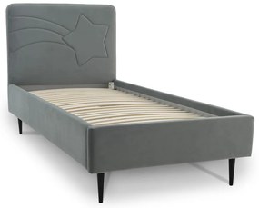 Letto grigio per bambini con contenitore 90x200 cm Star - Scandic