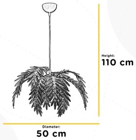 ONLI - Lampadario a sospensione con filo DUBAI 1xE27/22W/320V oro