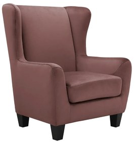 Poltrona in velluto rosa Zhili - Støraa