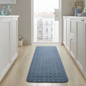 Runner lavabile blu scuro 57x230 cm Argyll - Flair Rugs