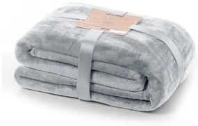 Coperta in microfibra grigio chiaro, 160 x 210 cm Mic - DecoKing