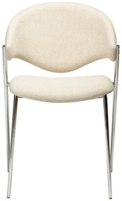 Sedia da pranzo color crema in imbottito Zone – DAN-FORM Denmark