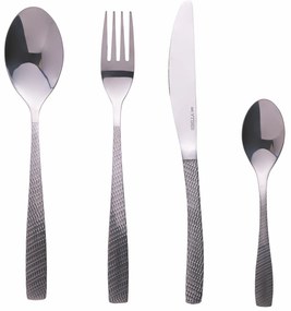 Set 24 posate in acciaio inox martellato Harlem