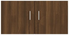 Armadietto a parete rovere marrone 80x39x40cm legno multistrato