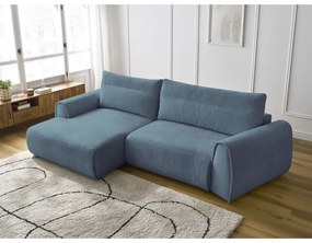 Divano angolare blu Aden – Bobochic Paris