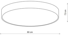 Brilagi - Plafoniera CLARE 5xE27/24W/230V diametro 60 cm beige