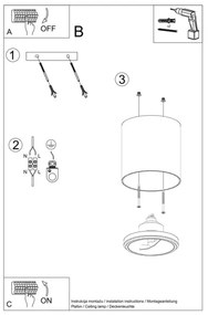 Sollux SL.0695 - Faretto TIUBE1xGU10-AR111/10W/230V