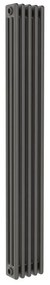 Radiatore acqua calda ERCOS Comby in acciaio 3 colonne, 5 elementi, interasse 1935 mm, grigio