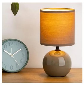 Atmosphera - Lampada da tavolo TIMÉO 1xE14/60W/230V taupe