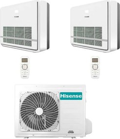 Climatizzatore Condizionatore Hisense Console Serie Turbo R32 Dual Split Inverter 12000 + 18000 BTU con U.E. 3AMW62U4RJC NOVITÁ Classe A++/A+