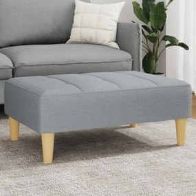 Poggiapiedi Grigio Chiaro 77x55x31 Cm İn Tessuto /
