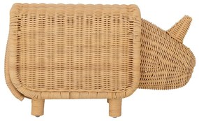 Sgabello per bambini in rattan Soffe - Bloomingville Mini
