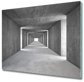 Tagliere in vetro Tunnel di cemento 60x52 cm