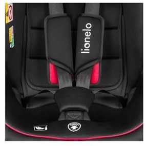 Lionelo - Seggiolino auto BASTIAAN i-Dimensioni 40-150 cm nero/rosso