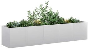 Fioriera 200x40x40 Cm İn Acciaio Zincato /