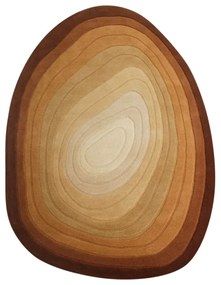 Tappeto in lana color mattone 160x230 cm Puddle Ombre Wool - Flair Rugs