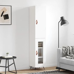 Credenza Bianca 34,5x34x180 Cm İn Legno Multistrato /