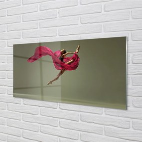 Quadro acrilico Materiale rosa della donna 100x50 cm