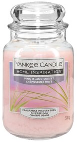 Pink Island Sunset, candela in giara grande Yankee Candle