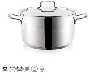 Casseruola in acciaio inox con coperchio Anett, 4,3 l - Orion