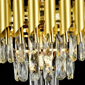 Brilagi - Lampadario a soffitto ECLIPSE 5xE14/10W/230V Ø 38 cm dorato