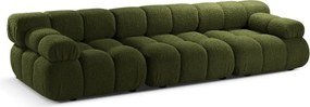 Divano componibile verde in tessuto bouclé 282 cm Bellis - Micadoni Home