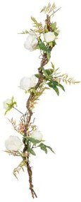 Fiori Decorativi 100 x 27 x 20 cm Bianco Peonia