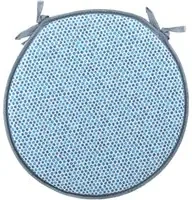 Cuscino sedia tondo in cotone e poliestere, da 40 cm