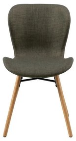 Sedie da pranzo in set verdi in imbottito 2 pz Batilda – Actona