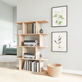 Libreria in rovere decorato in colore naturale 90x127 cm Harmon - Kalune Design