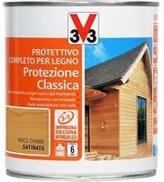 Protettivo Completo Per Legno Per Proteggere E Decorare I Rivestimenti In Legno Esterni Ed Interni Noce Chiaro 2,5Lt-V33