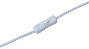 Lampada da terra moderna in legno con paralume beige - Stojon