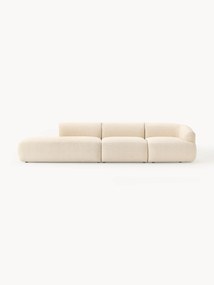 Chaise longue XL componibile in bouclé Sofia