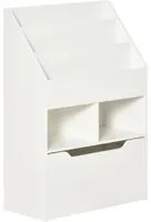 Libreria per Bambini 60x29,9x90 cm con Ripiani e 1 Cassetto in MDF Bianco