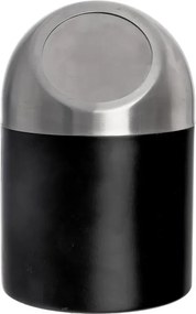Cestino per la spazzatura nero in acciaio inox 1,2 l BLACK – Orion