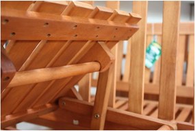 Panchina da giardino con tavolo portaoggetti in legno di eucalipto Phuket - Garden Pleasure