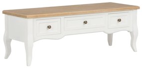 280048 Vidaxl Mobile Porta Tv Bianco 100x35x35 Cm İn Legno /