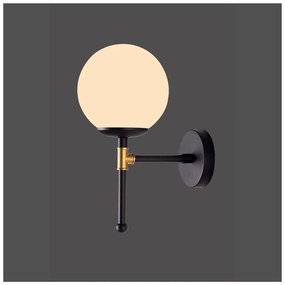 Lampada da parete nera, altezza 35 cm Kruva - Squid Lighting